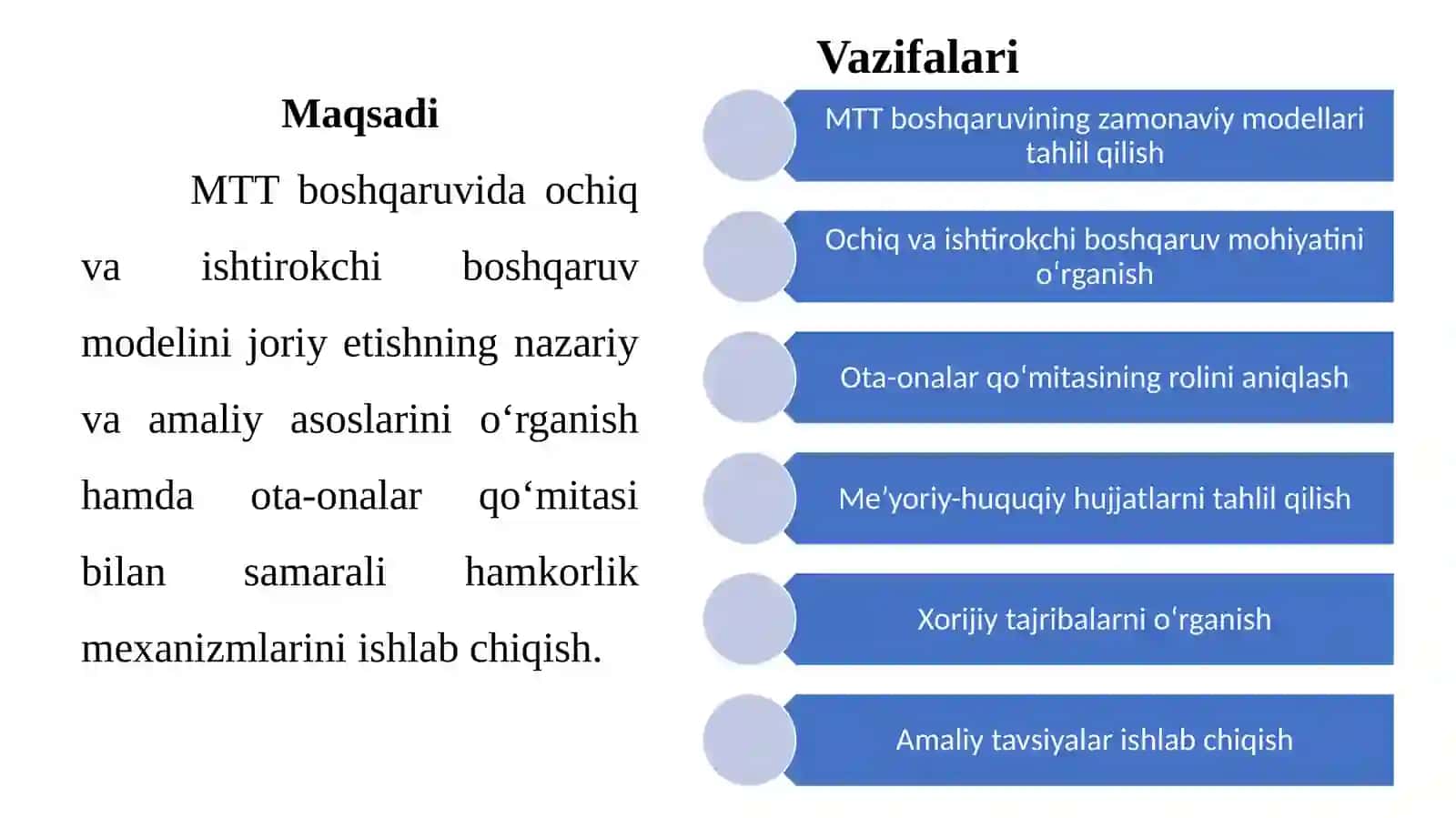 MTT boshqaruvida ochiq va ishtirokchi boshqaruv modelini joriy etish 4