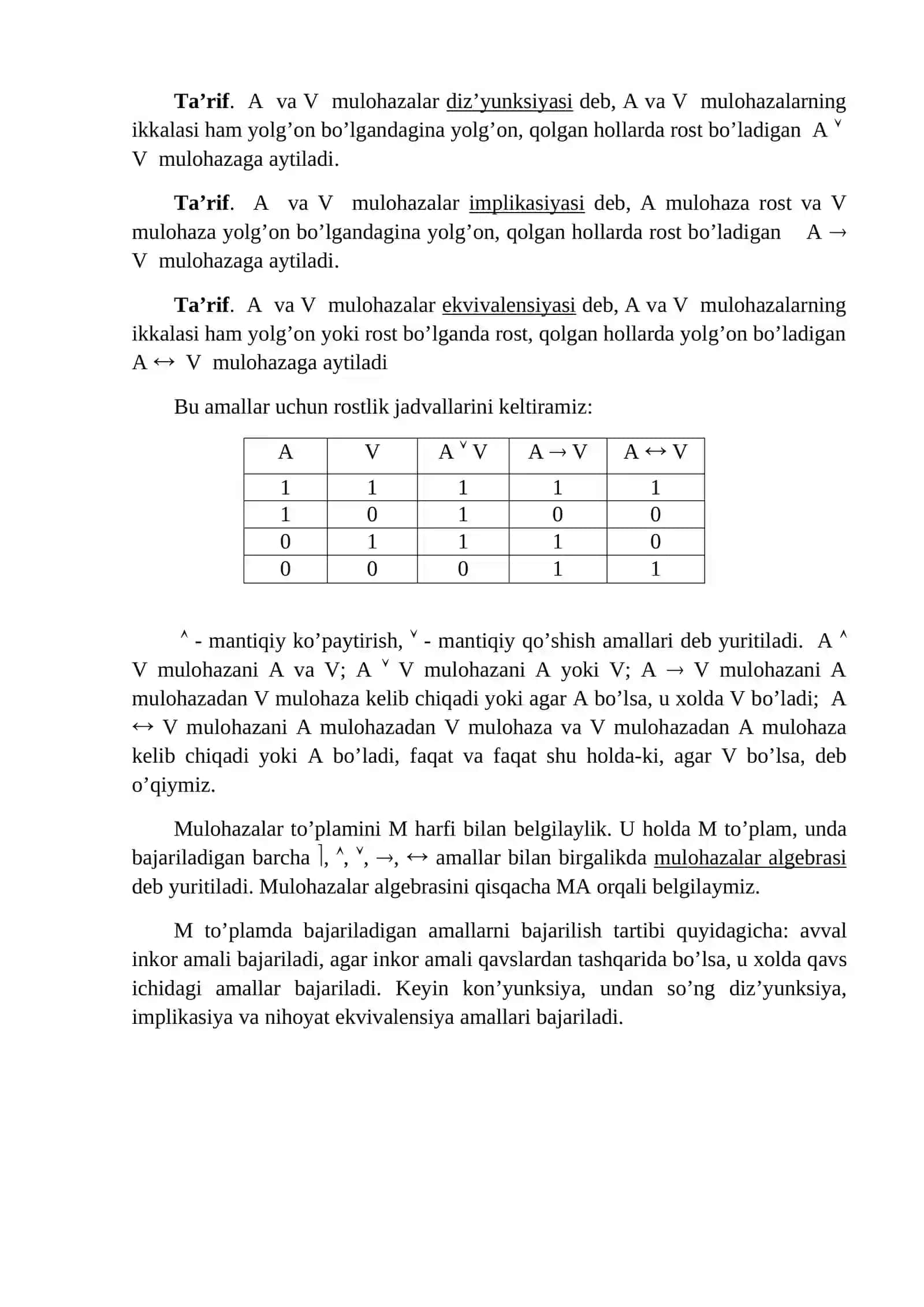 Matematik mantiq elementlari 4