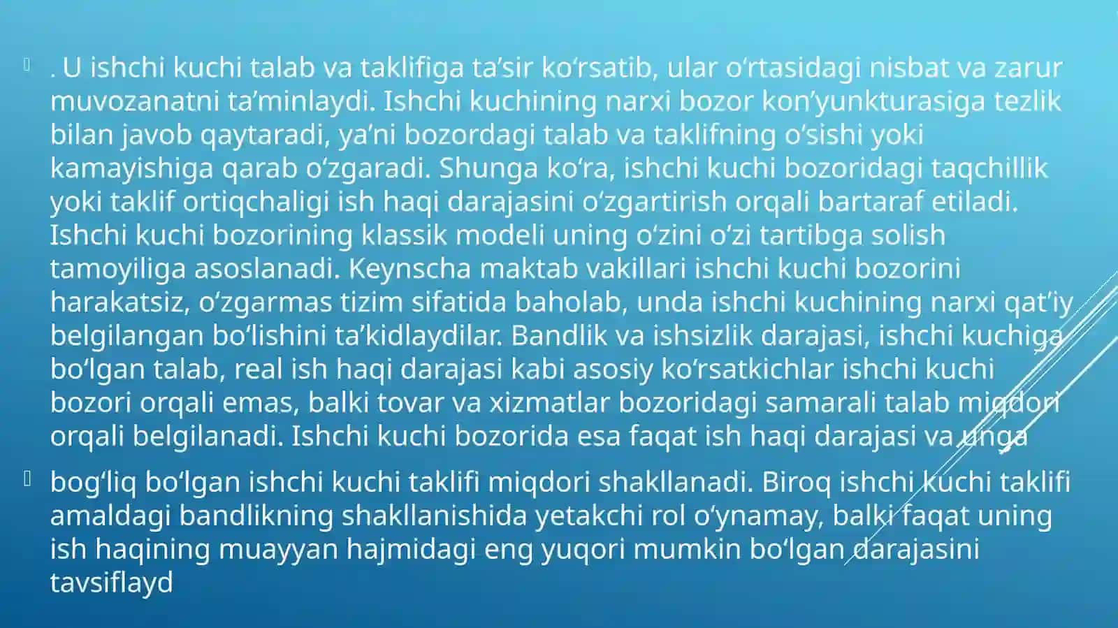Iqtisodiyot nazariyasidan taqdimot 4