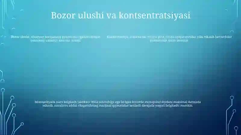 Bozor Hokimiyati Sharoitida Narx Belgilash Tamoyillari 4