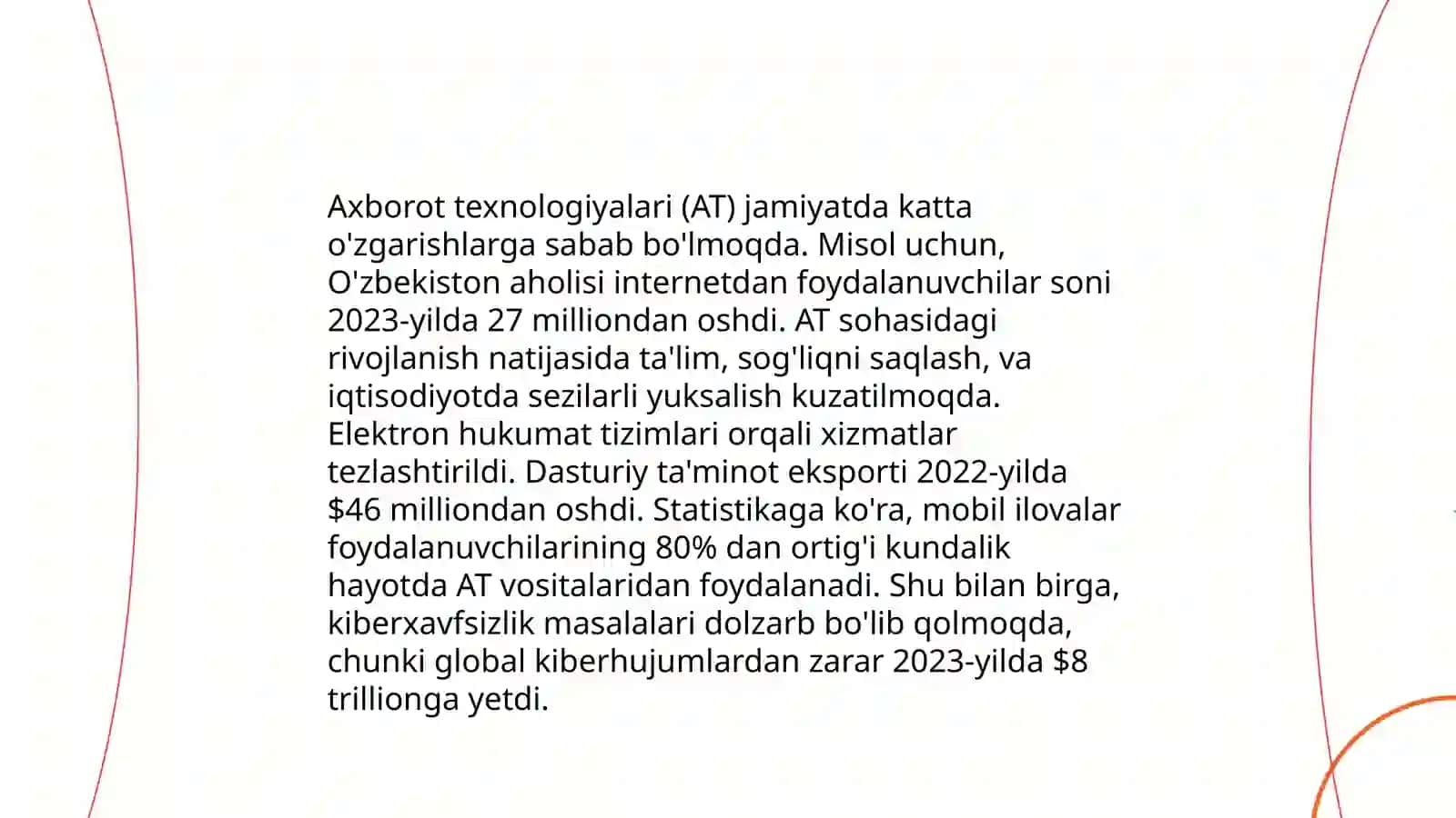 Axborotlashgan jamiyatning ahamiyati 4