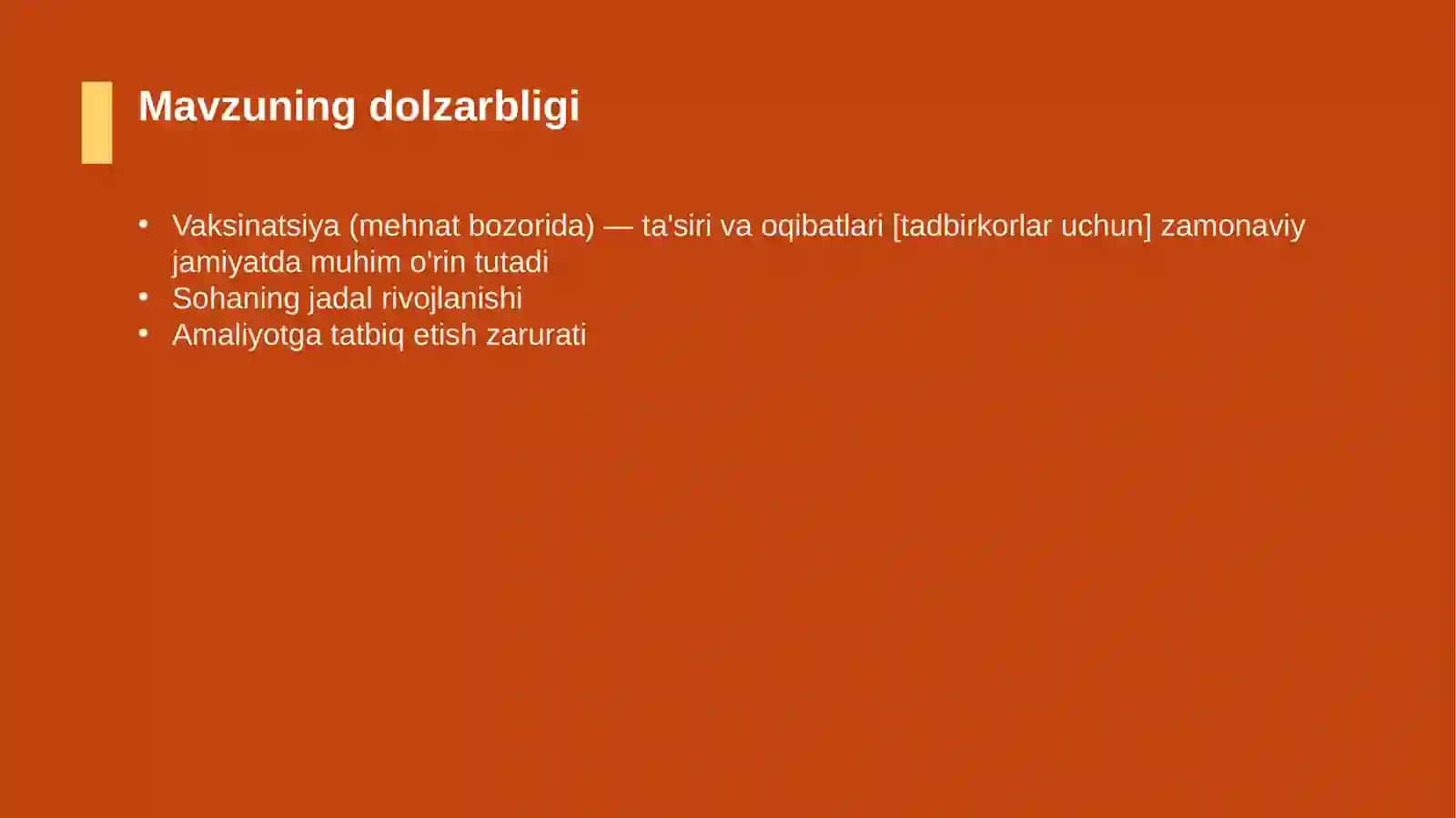 Vaksinatsiya (mehnat bozorida) — ta'siri va oqibatlari [tadbirkorlar uchun] 4
