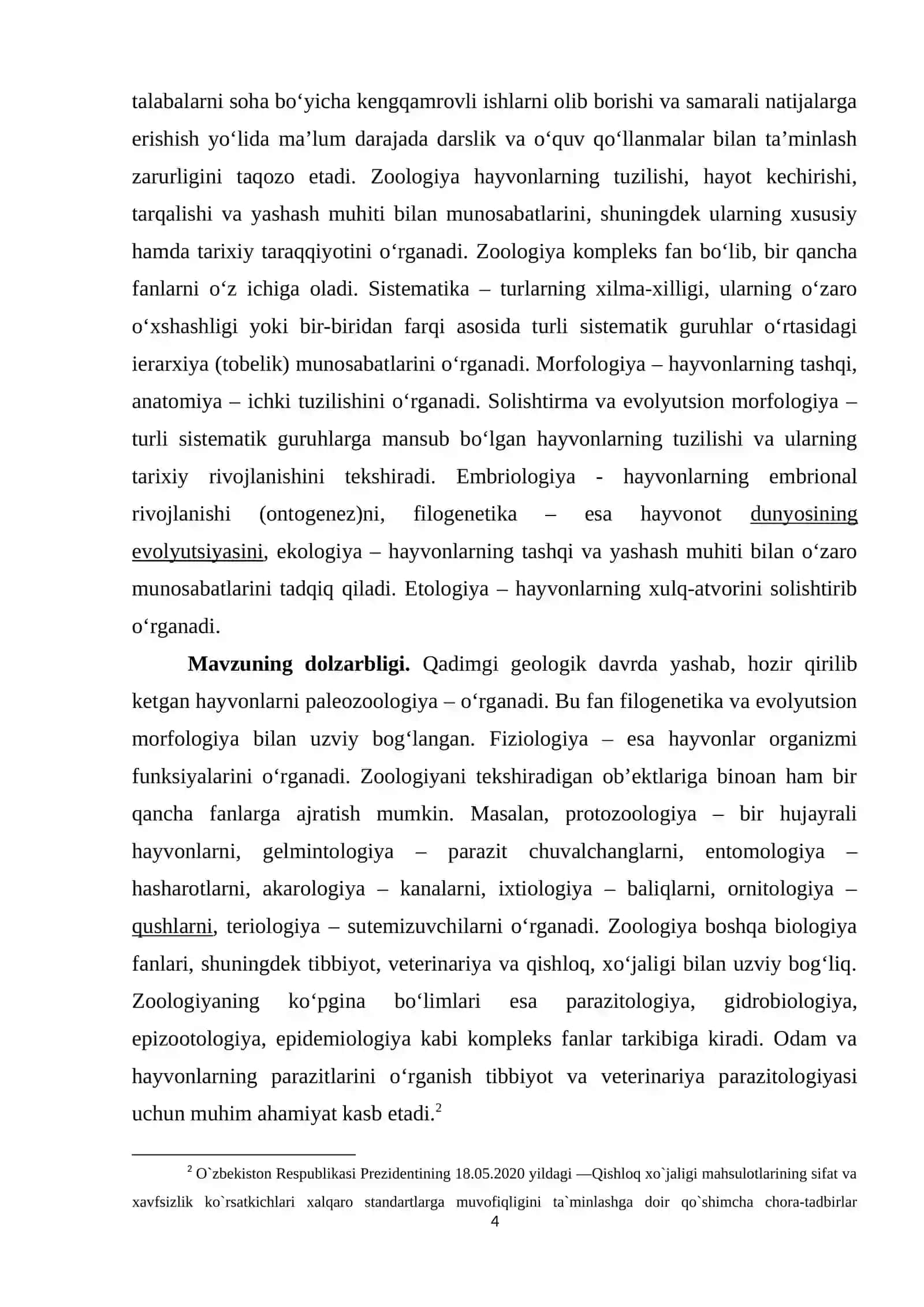 Zoologiya "Koʻl baqasi misolida anfibiyalarning tuzilishi va biologik hususiyatlari" 4