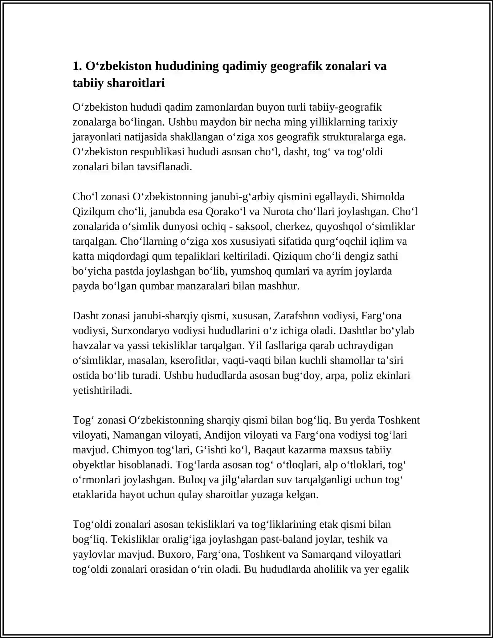 ÕZBEKISTON RESPUBLIKASI TARIXIY GEOGRAFIYA 4