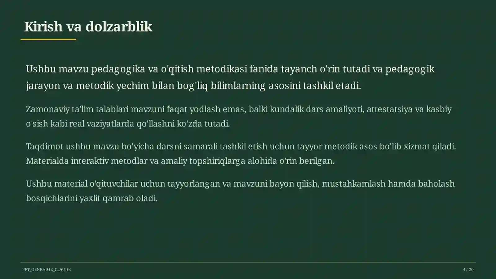 O'qituvchining nutq madaniyati va pedagogik muloqot 4