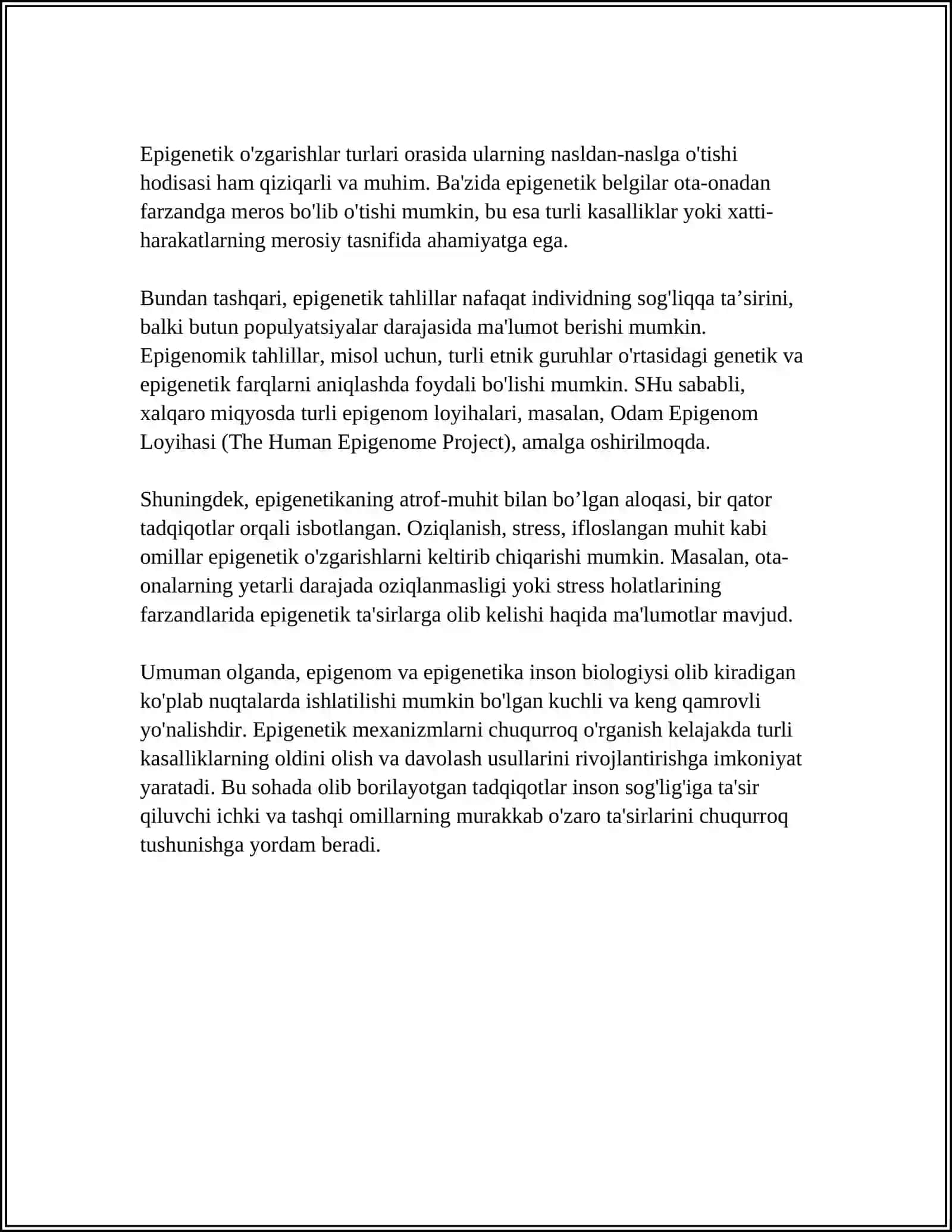 EPIGENOM VA EPIGENETIKA HAQIDA TUSHUNCHA 4