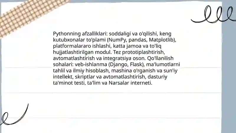 Python dasturlash tiliga kirish 4