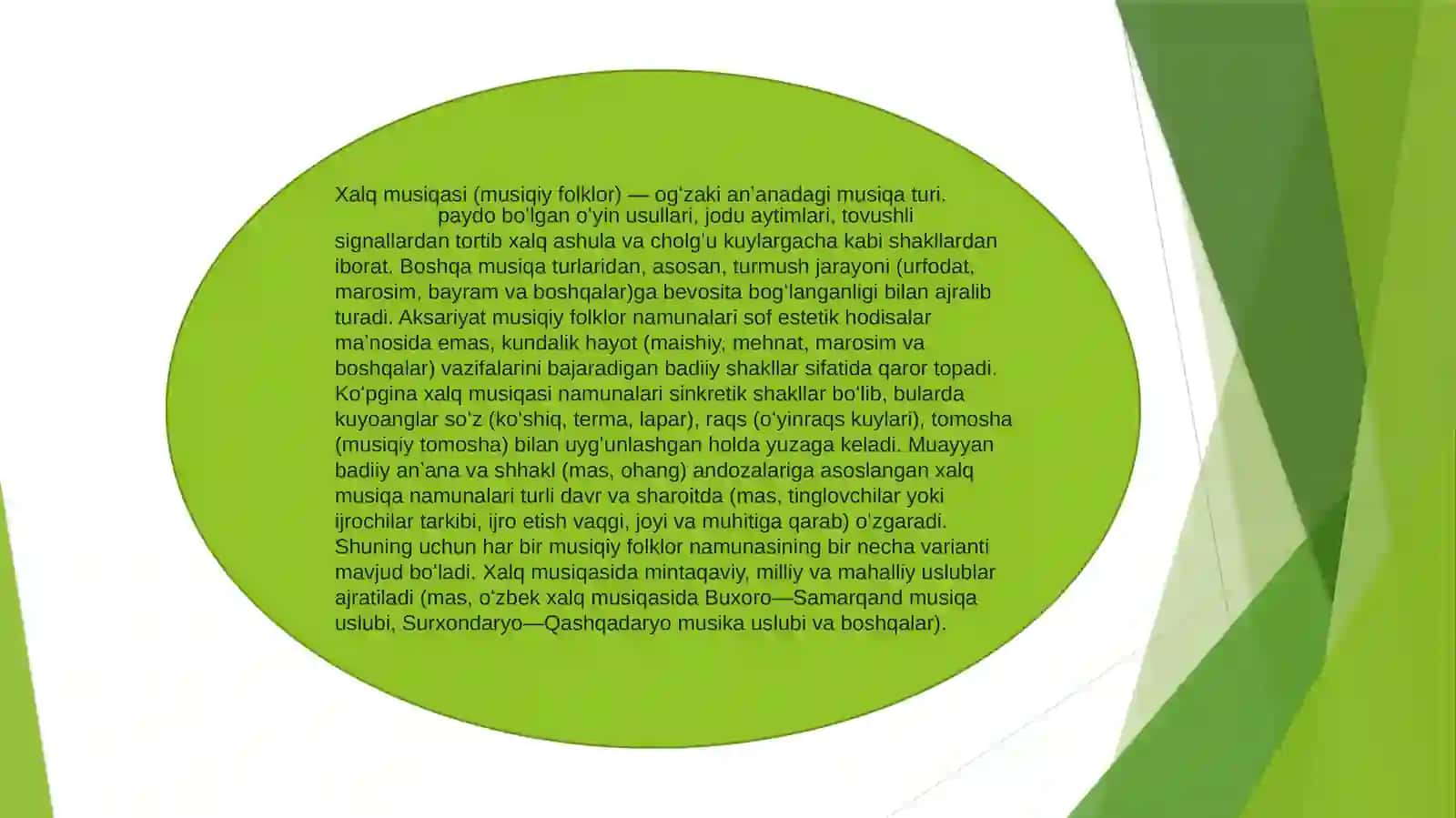 XALQ OG’IZAKI IJODINING JANRLARI.JANRLARARO MUNOSABATLAR 4