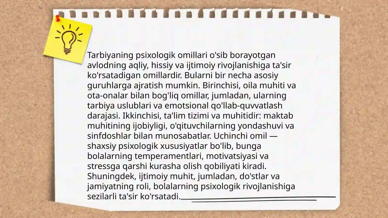 Shaxsning rivojlanishi, tarbiyasi va ijtimoiylashuvi, tarbiya maqsadi ba vazifalari 4