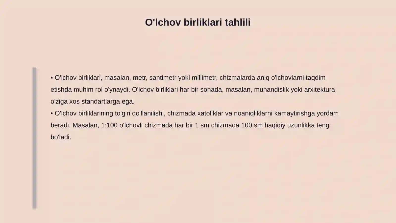 Chizmalarda o'lchamlar qo'yish 4