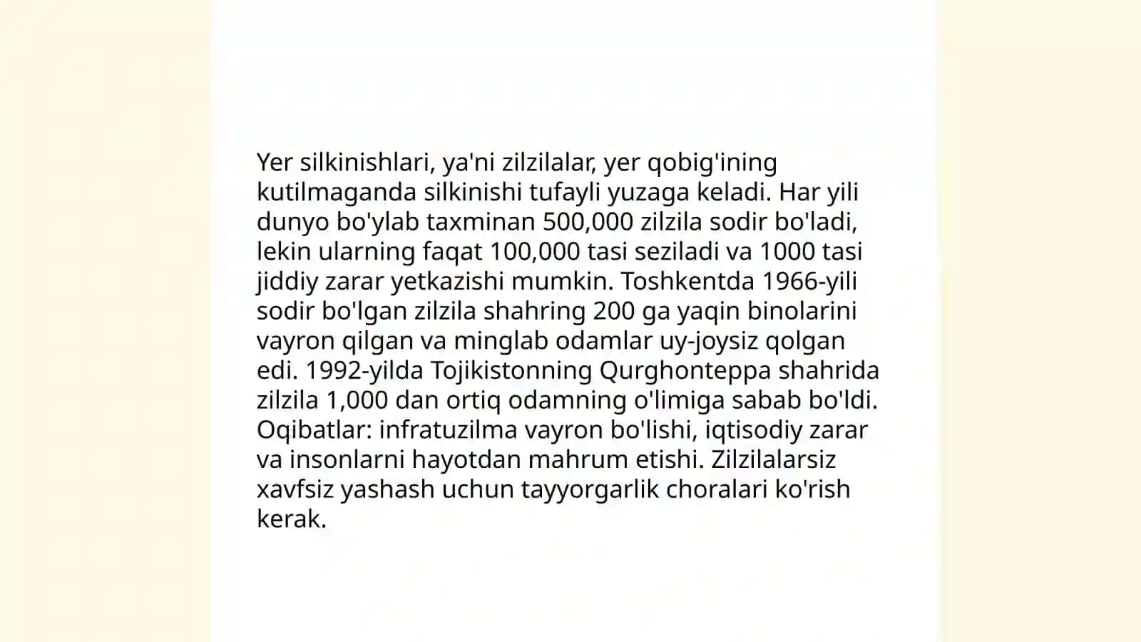 Geologik, gidrometeriologik xavfli hodisalar. Qurgʻoqchilik va yongʻinlarda fuqaro muhofazasi 4