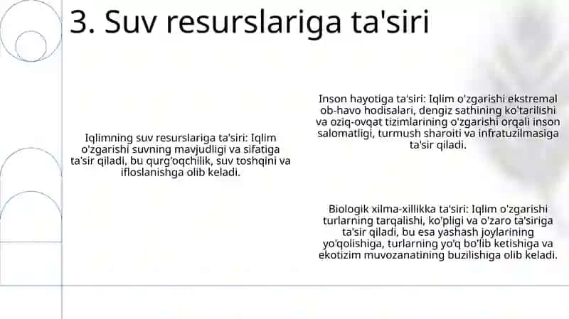 Iqlim O'Zgarishining Inson, O'Simlik Va Hayvonot Hayoti Va Faoliyatiga Ta'Siri 4