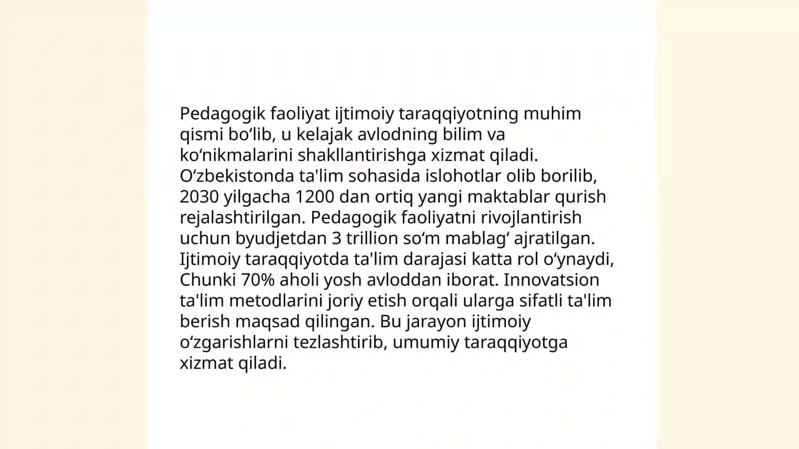 Pedagogik faoliyat va uning hususyatlari 4