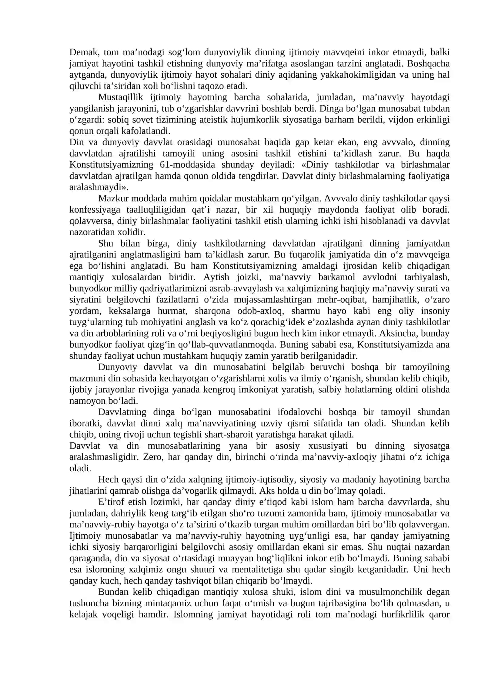 O‘zbekistonda faoliyat yurituvchi diniy tashkilotlar 4