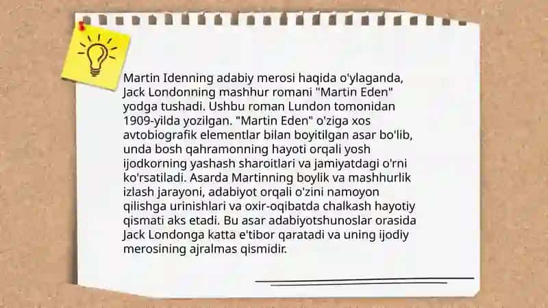 Martin Eden Romani 4