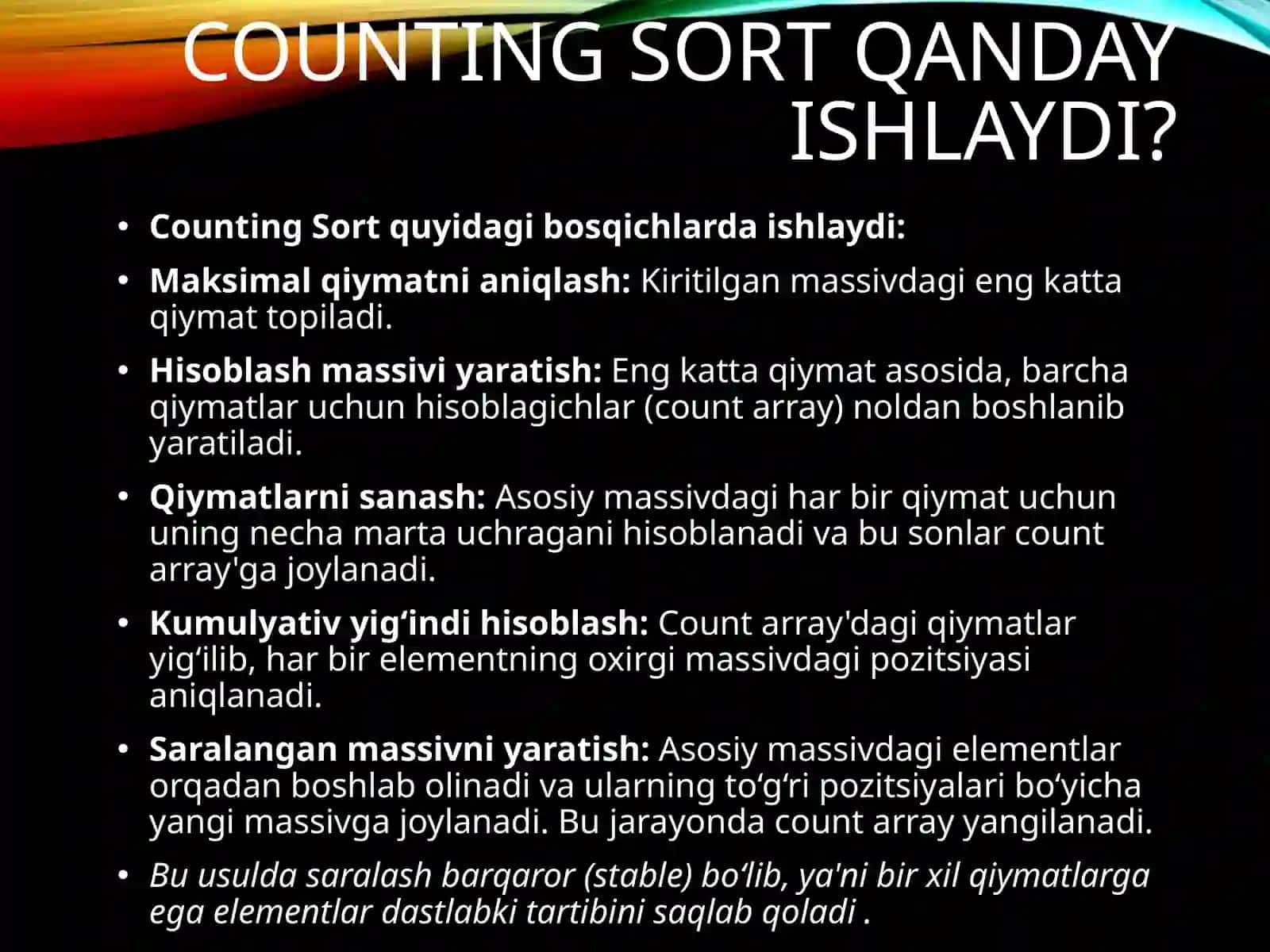 Counting Sort 4