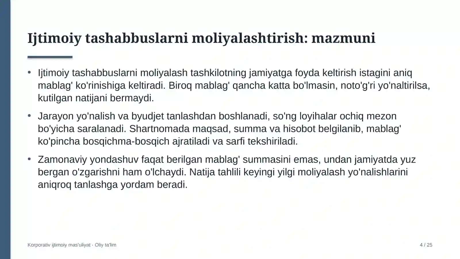 dehqon xo'jaliklarida ijtimoiy ahamiyatga ega tashabbuslarni moliyalashtirish 4757 4