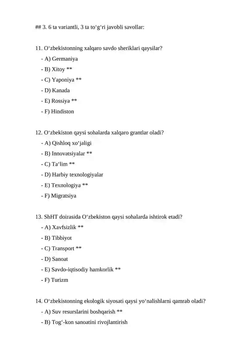 O‘zbekiston va Jaxon hamjamiyati 4