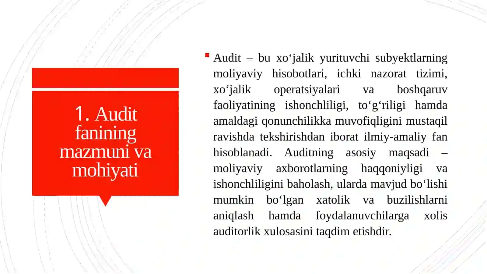 Audit Fanining Mazmuni va Mohiyati Xalqaro Standartlarda Berilgan Asosiy Tamoyillar 4