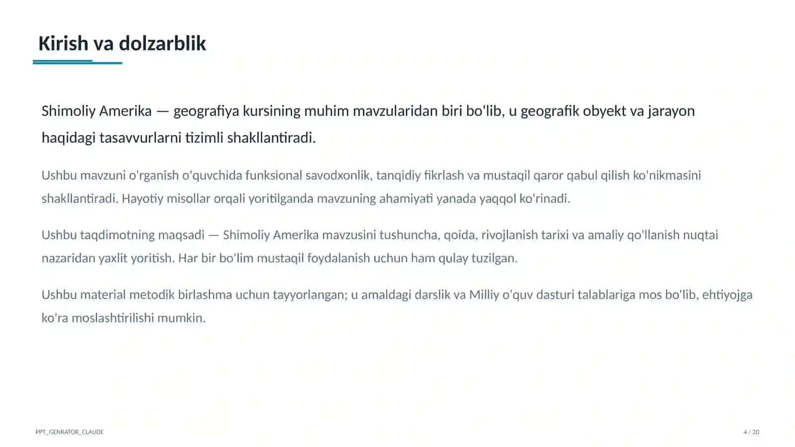 Shimoliy Amerika (7-sinf) 4