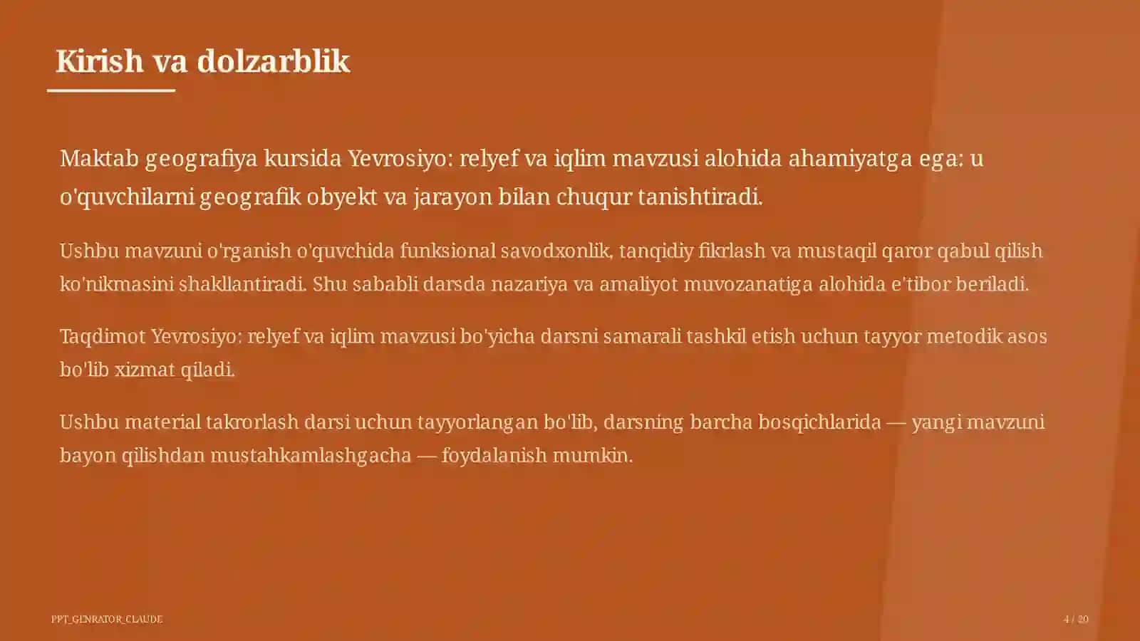 Yevrosiyo: relyef va iqlim (7-sinf) 4