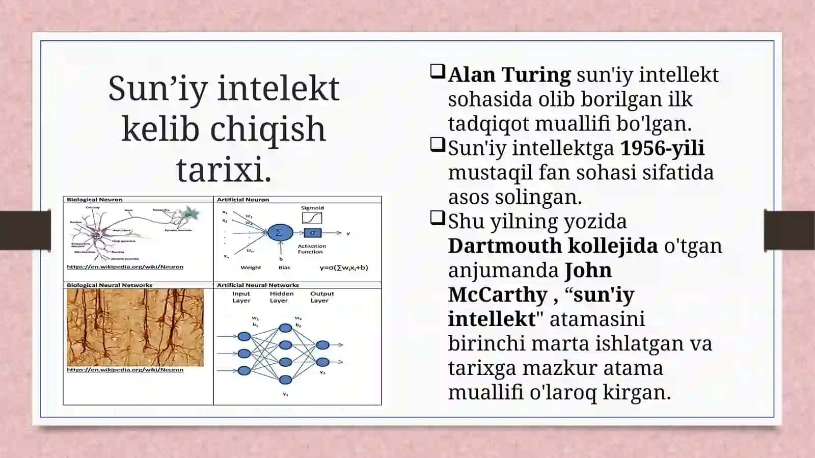 Sun’iy intellekt tizimlari 4