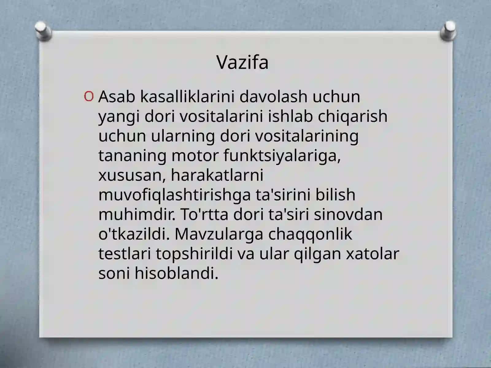 SRS  - Bir tomonlama dispersiya tahlilining parametrik bo'lmagan analogi Kruskal-Uollis testi 4
