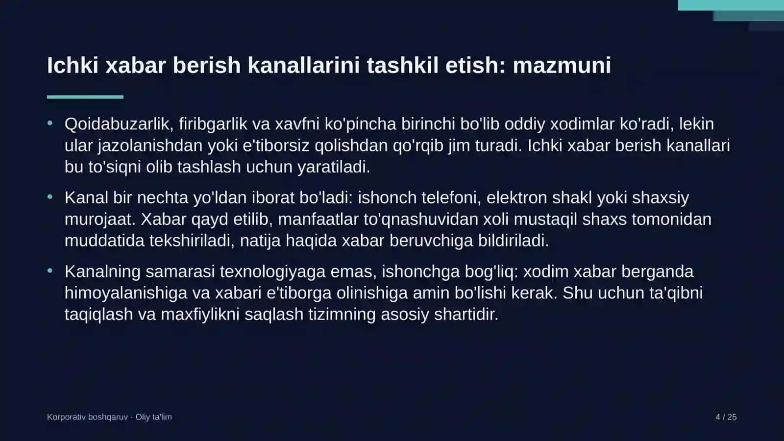 sport tovarlari do'konlarida ichki xabar berish kanallarini tashkil etish 9220 4