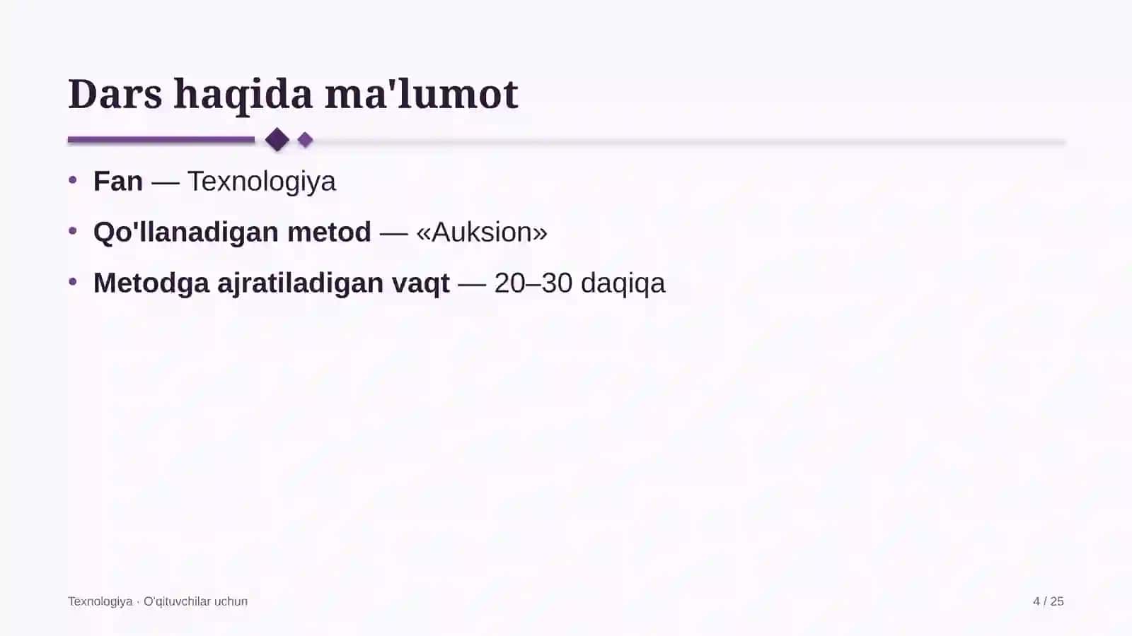 texnologiya darslarida auksion metodidan foydalanish 9892 4