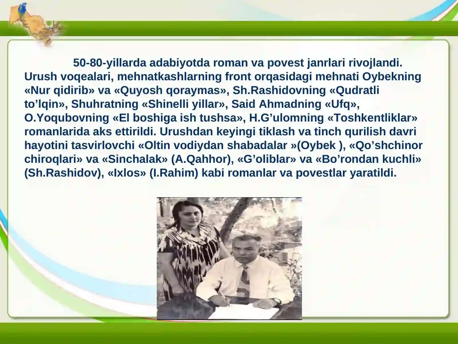 Maktab ta'limining jiddiy nuqsonlari XX asrning 50-60-yillarida Oʻzbekistonda 4