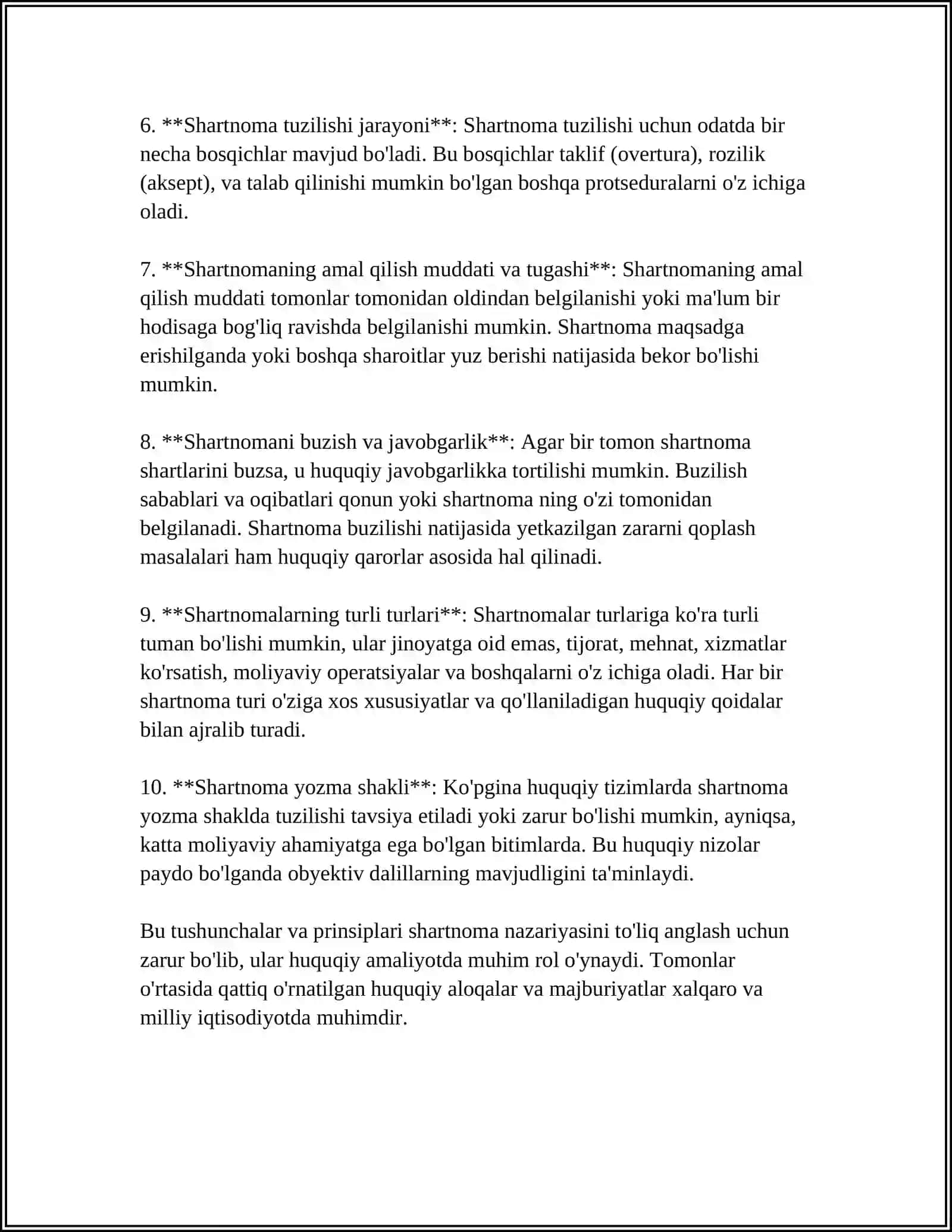 SHARTNOMA NAZARIYASI TASHKILOTNI AMALIY TAXLIL QILISH NAZARIYASI 4