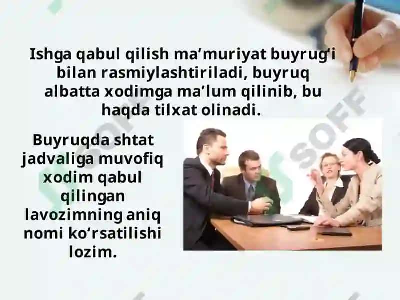 Ishgaqabulqilinayotgandahujjatlarnirasmiylashtirish 4
