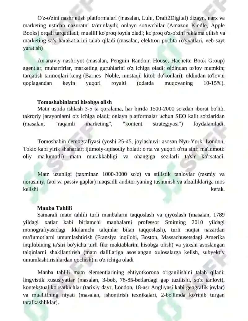 Matn ustida ishlash 4