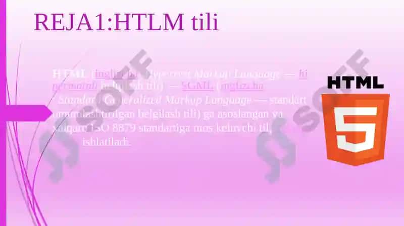 HTML tili.Tasvirlar bilan ishlash 4