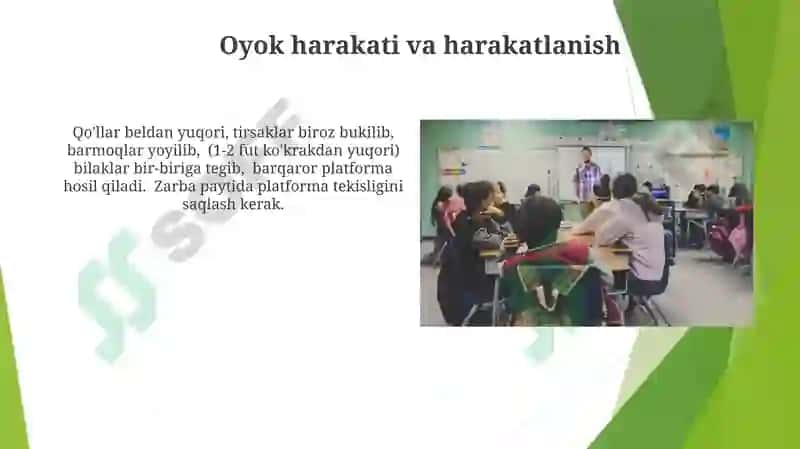 "Yuqoridan ikki qo’llab to’p qabul qilish texnikasini o’rgatish" 4