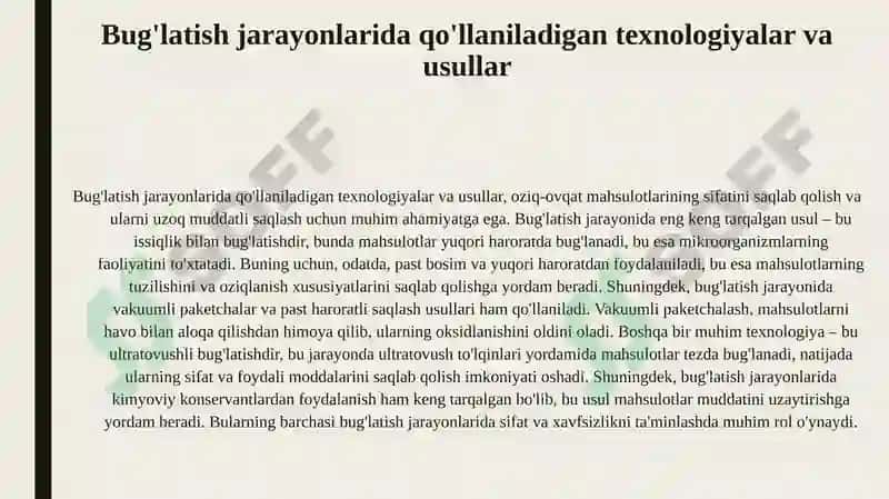 Bug'latish jarayonlari 4