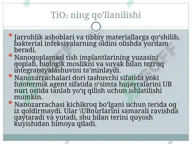 Nanomateriallarning qo‘llanilishi 4