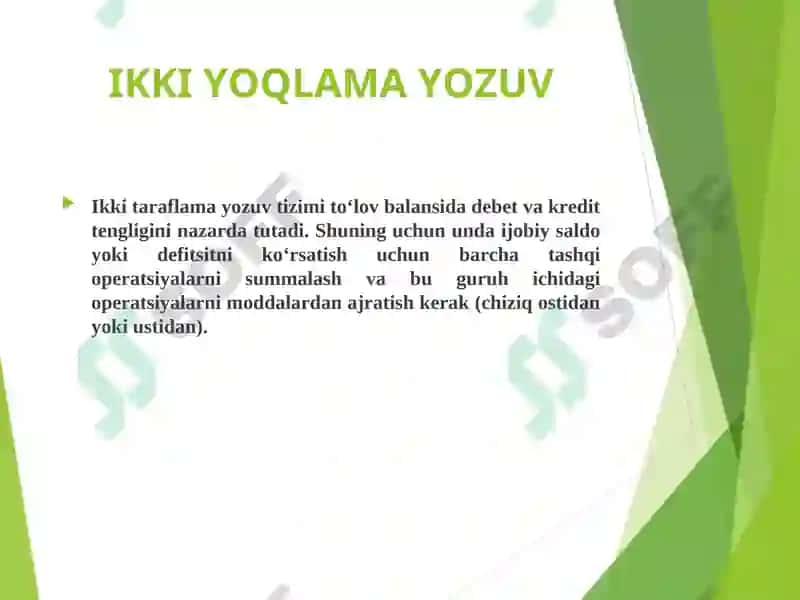 TO‘LOV BALANSINING IQTISODIY TAHLILI 4