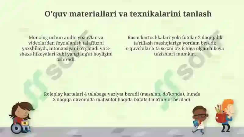 Monologik nutqni rivojlantirish boʻyicha mashg'ulotlar 4