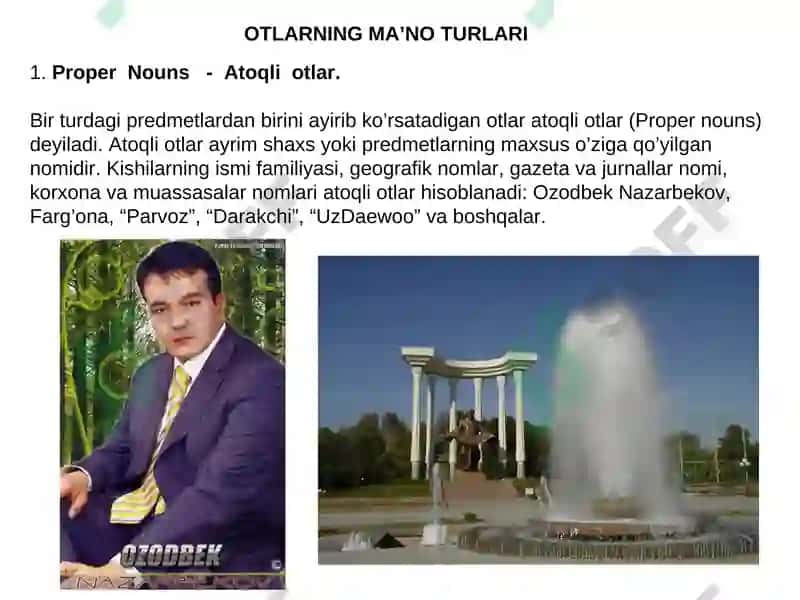 INGLIZ VA O’ZBEK TILLARI GRAMMATIKASINI QIYOSLAB O’RGANISH 4