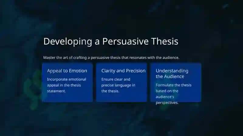 Components of a Strong Thesis 4
