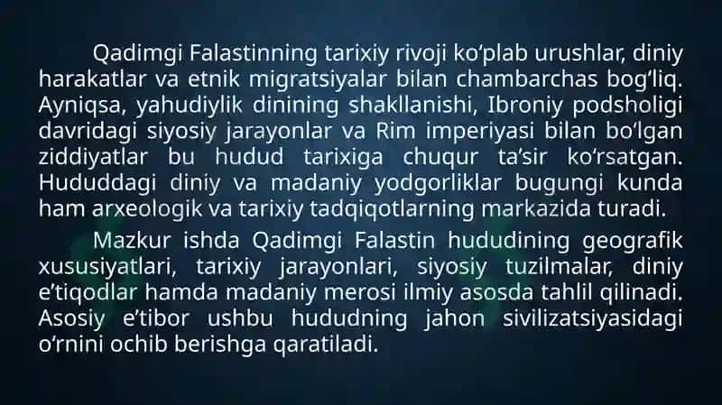 Qadimgi Falastin 4