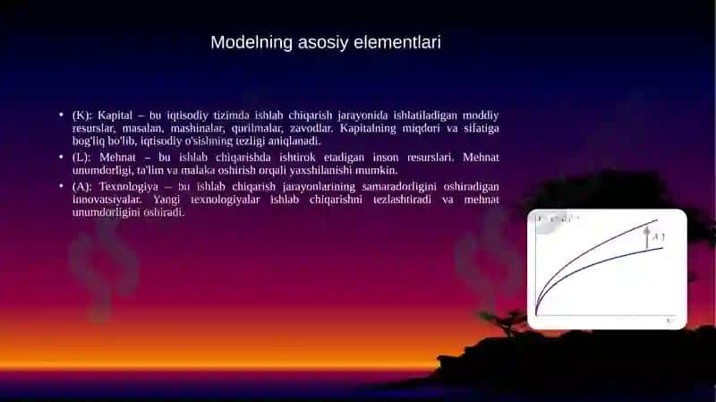 Robert Solou o'sish modeli 4