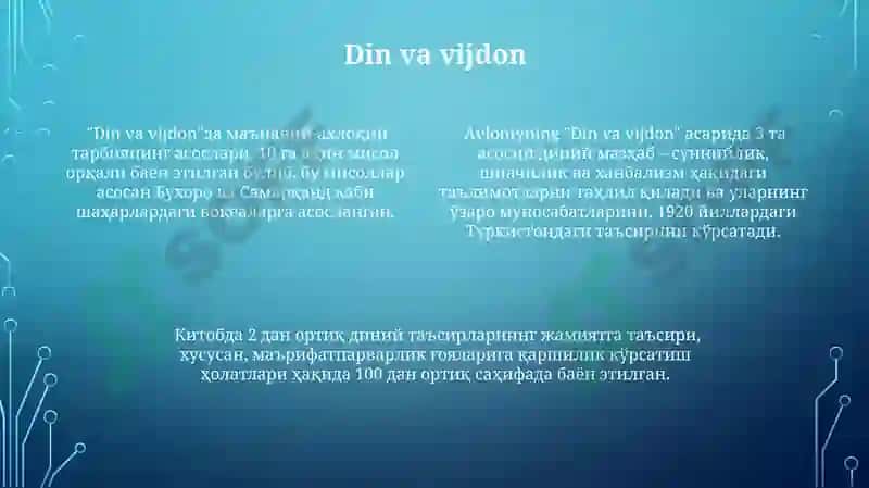 Avloniy "Ta'lim va Tarbiyaning Ahamiyati" 4
