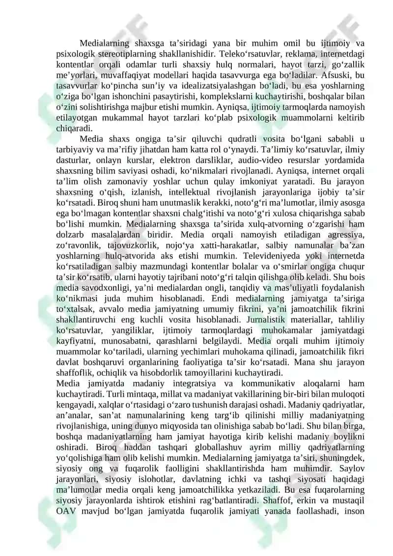 MEDIALARNING IJTIMOIY MAZMUNI 4