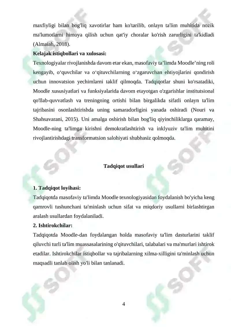 Moodle 4