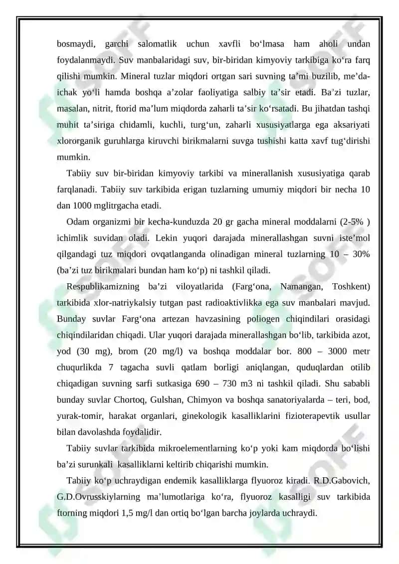 Ichimlik suvining zararsizlantirish sifatni tekshirish va baholash 4