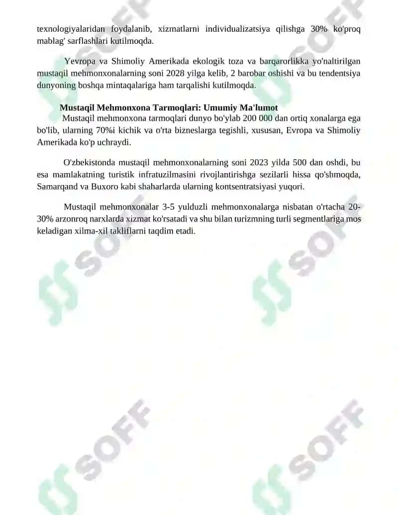 Mustaqil mehmonxona kompaniyalar zanjiri 4