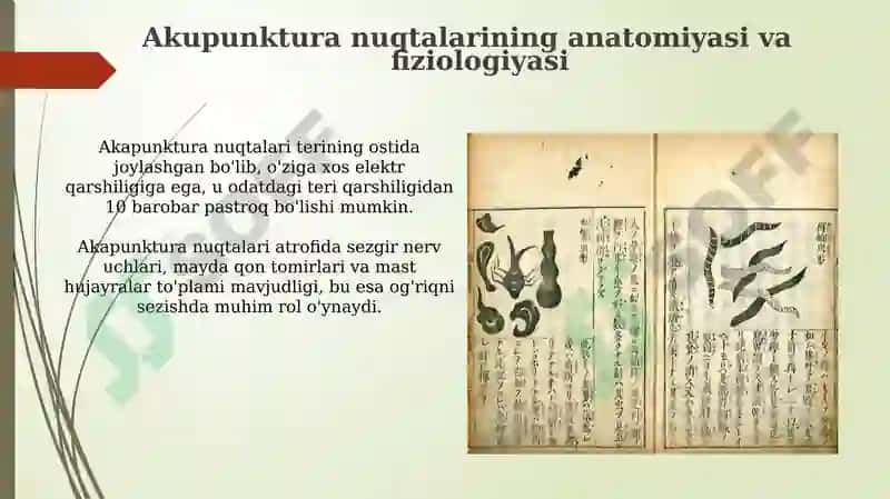 Qadimgi xitoyda shifobaxsh nuqtalarda igna bilan davolash 4