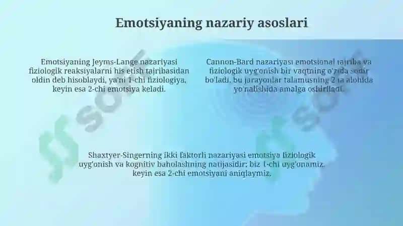 Emotsiya va motivatsiyaning asosiy tushunchalari 4